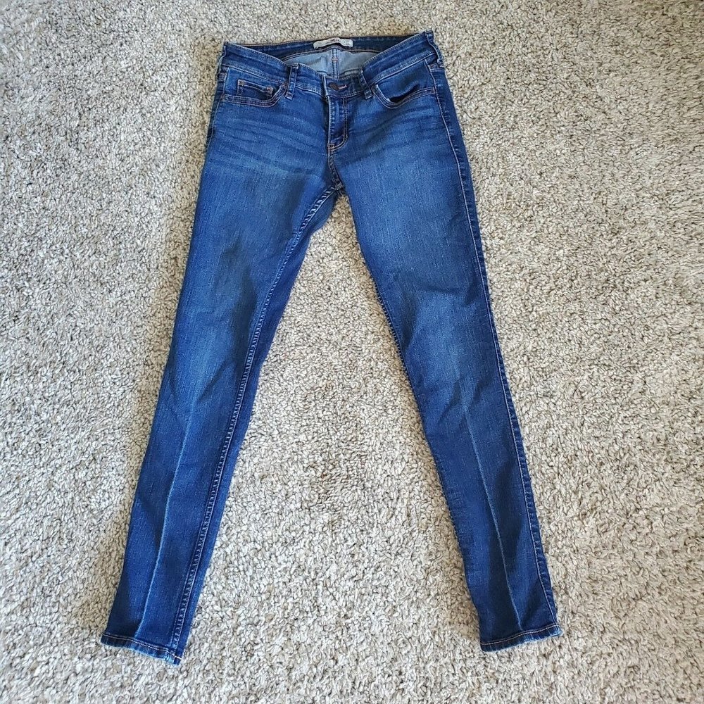 Junior's/Women's Hollister Stretch Slim Blue Jeans
